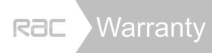 RAC Warranty - grey and white