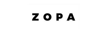 Zopa - White with black text Zopa - White with black text